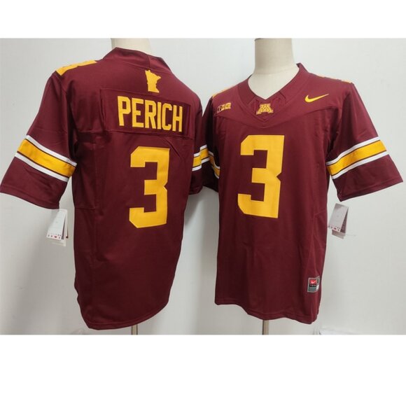 Mens Youths Size Available Koi Perich Maroon Vapor Stitched Jersey